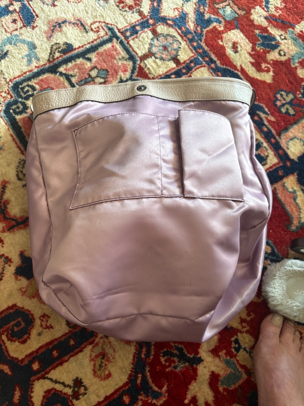 Coach Taupe Leather Shoulder Hobo Bag - Picture 7 of 8